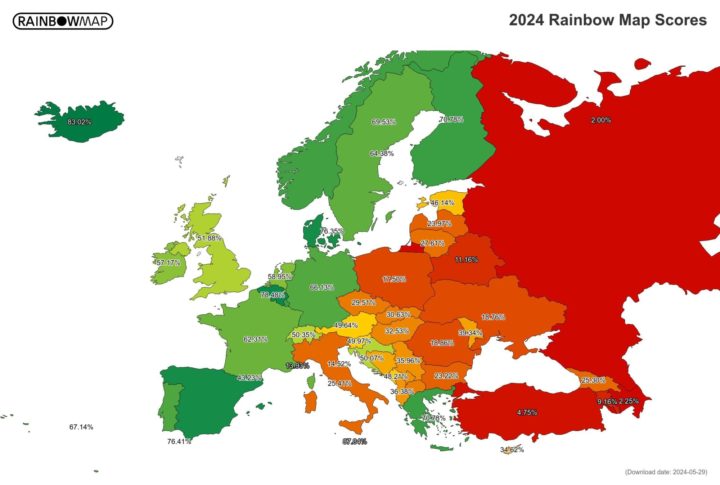 ILGA-Europe Rainbow Map 2024 | https://rainbowmap.ilga-europe.org/