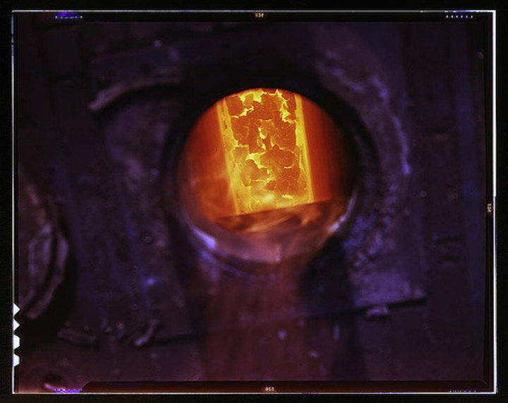 Coal furnace in Detroit, Michigan. Photo by Arthur Siegel