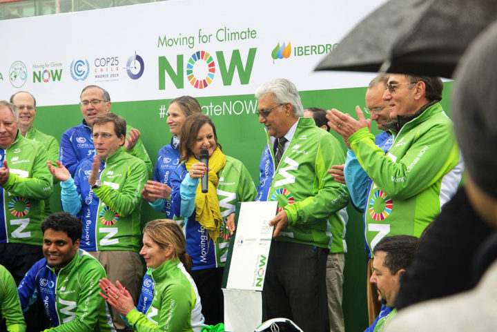 COP25 attendees rub shoulders