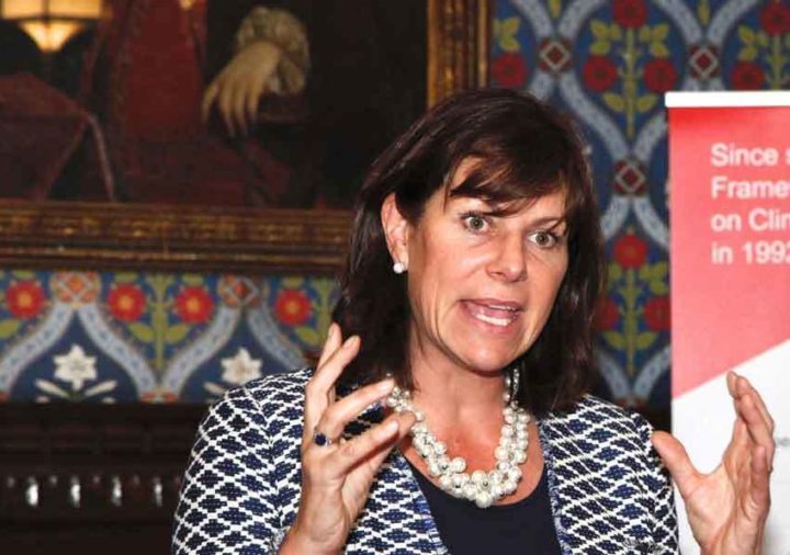 Claire Perry was speaking at the Commonwealth Heads of Government Meeting (CHOGM).