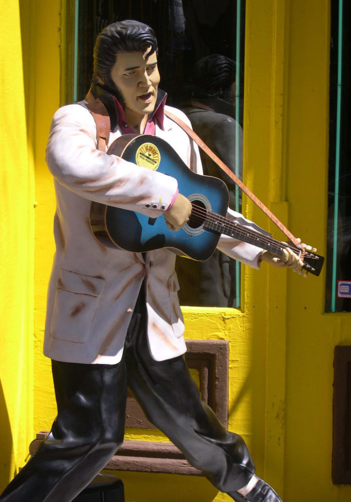 Elvis is al tuned up - but still in the building. Image: Stephen Downes, CC Licence