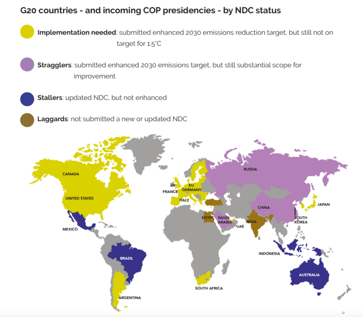 G20+ groupings map
