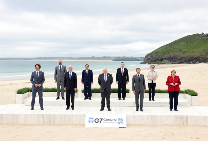 G7 leaders in Cornwall