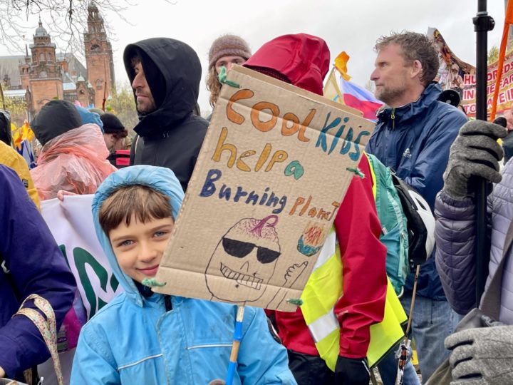 Young protestor at COP26 in Glasgow | Gareth Redmond-King