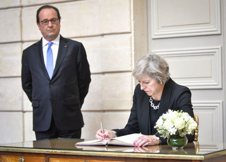 Theresa May and François Hollande: Who stands taller on Hinkley? Image: Number 10, Creative Commons