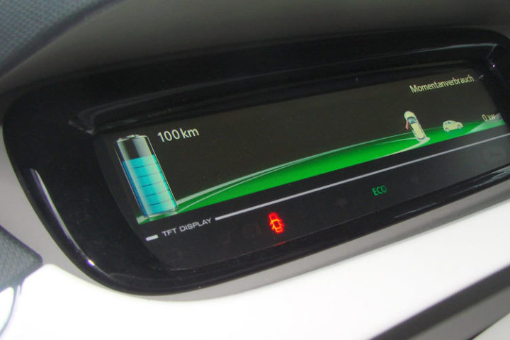 Electric car display