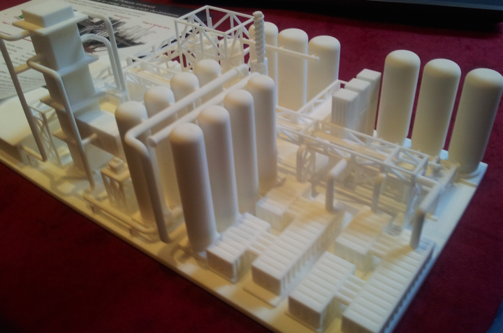 Scale model of the Liquid Air Energy Storage plant