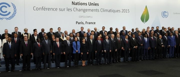 Global leaders united in 2015 to sign the Paris Agreement. Photo by World Economic Forum