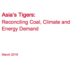 Asia’s Tigers: Reconciling Coal, Climate and Energy Demand
