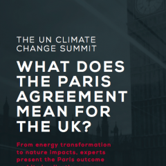 What does the Paris Agreement mean for the UK?