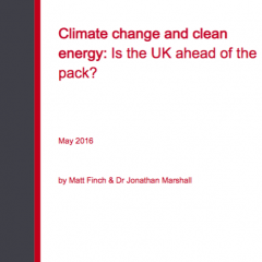Climate change and clean energy: Is the UK ahead of the pack?