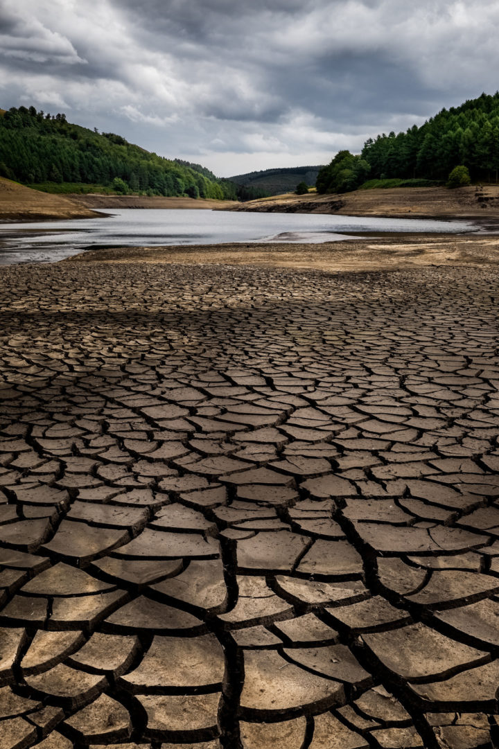 Dried-out reservoirs