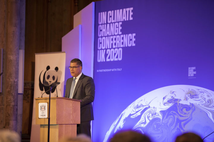 COP26 President Alok Sharma emphasised the role of a 'green' Covid-19 recovery. Image: Bank of England, CCL