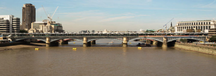 Support for large rooftop installations such as London's Blackfriars Station roof is tightly limited. Image: AD Teasdale, Creative Commons Licence