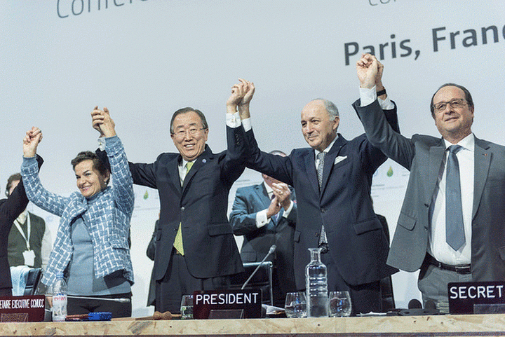 The Paris climate summit had a major impact on green business and the clean energy transition. Image: United Nations Photo, Creative Commons licence
