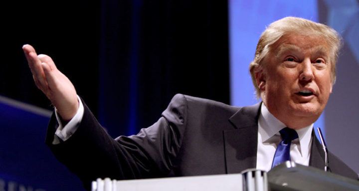 Donald: Declaiming, but not decisive. Image: Gage Skidmore, Creative Commons licence