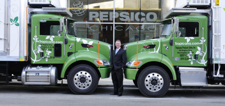 Low-carbon technologies such as these hybrid trucks are increasingly seen as the smart business choice. Image: TruckPR, Creative Commons licence