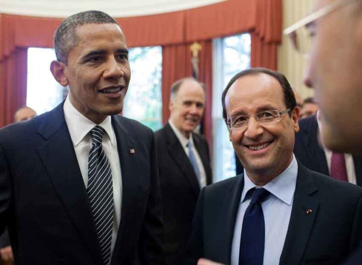 Presidents Obama and Hollande both spoke from the shadow of Bataclan. Image: Wikipedia, Creative Commons licence
