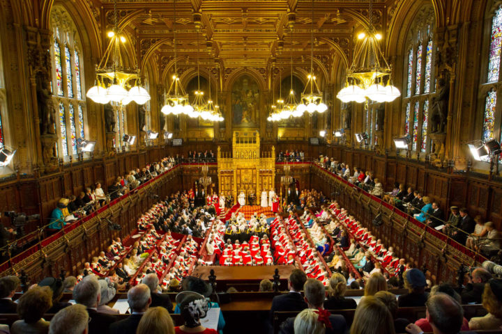 The State opening of Parliament was billed as a "scaled back" ceremony. Image: UK Parliament, creative commons licence