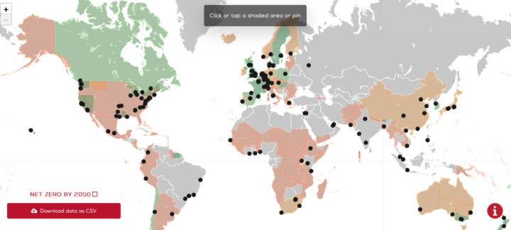 Net zero pledges now cover a majority of the world's population and GDP