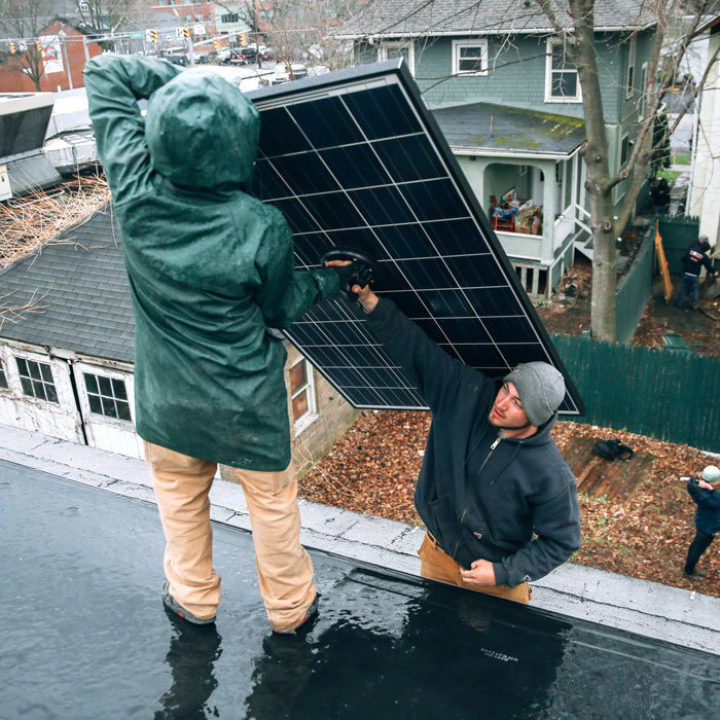 With a million solar panels on UK roofs, the future for the Big Six looks markedly different. Image: Renovus Solar, CC Licence