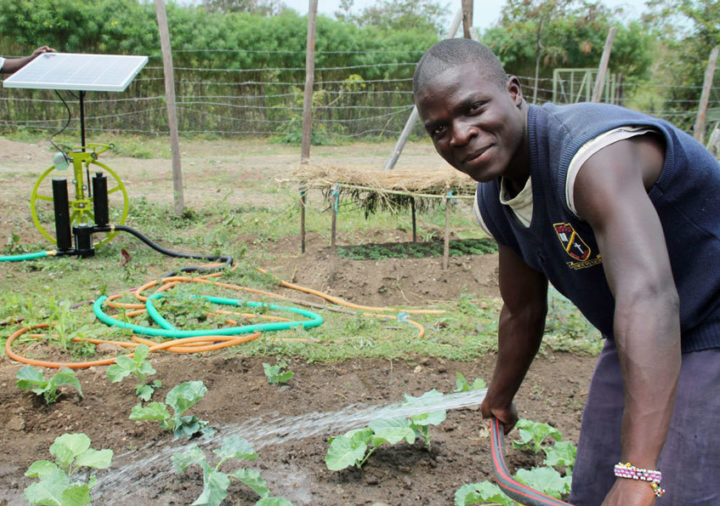 A solar-powered irrigation system in Kenya. Image: FuturePump Ltd