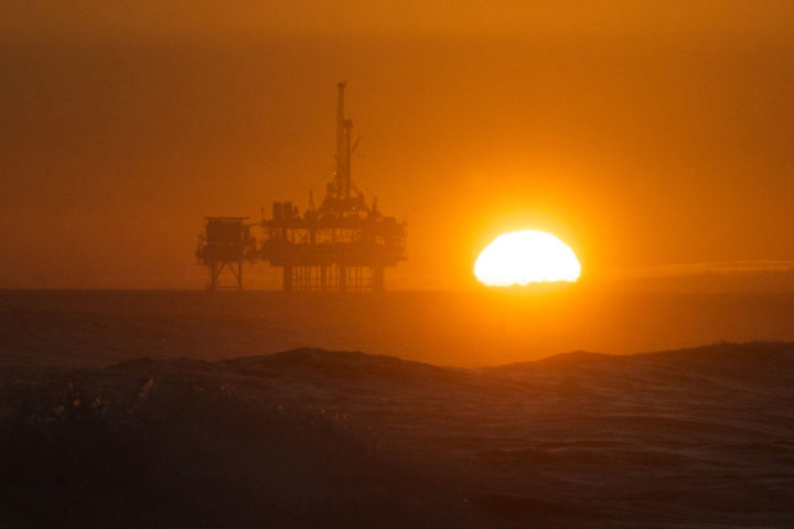 Is the sun going down over the oil and gas sector? Image: Creative Commons Licence Pete Markham