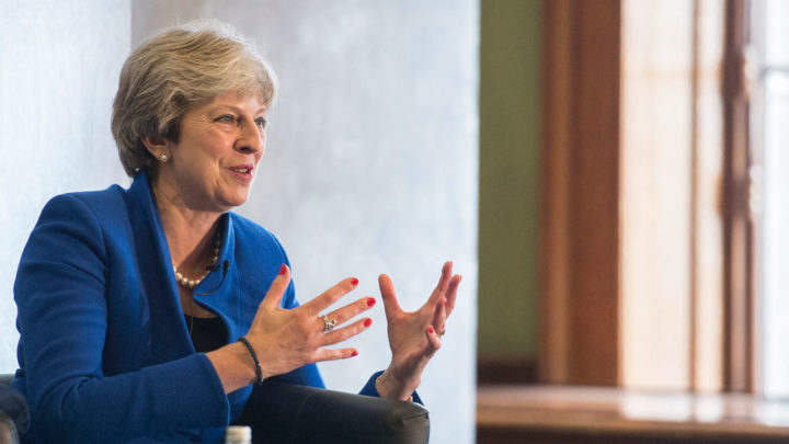 Theresa May's Government faces challenges on energy and climate policy, including Brexit. Image: Number 10, creative commons licence