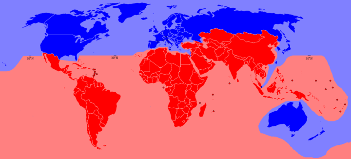 The traditional rich poor divide. Image: Wikipedia